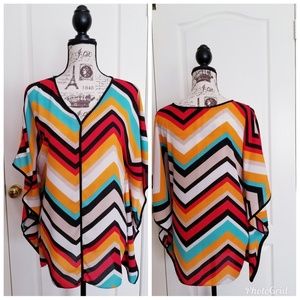 2 for $30 Sami & Jo Boho Chevron Patterned Tunic